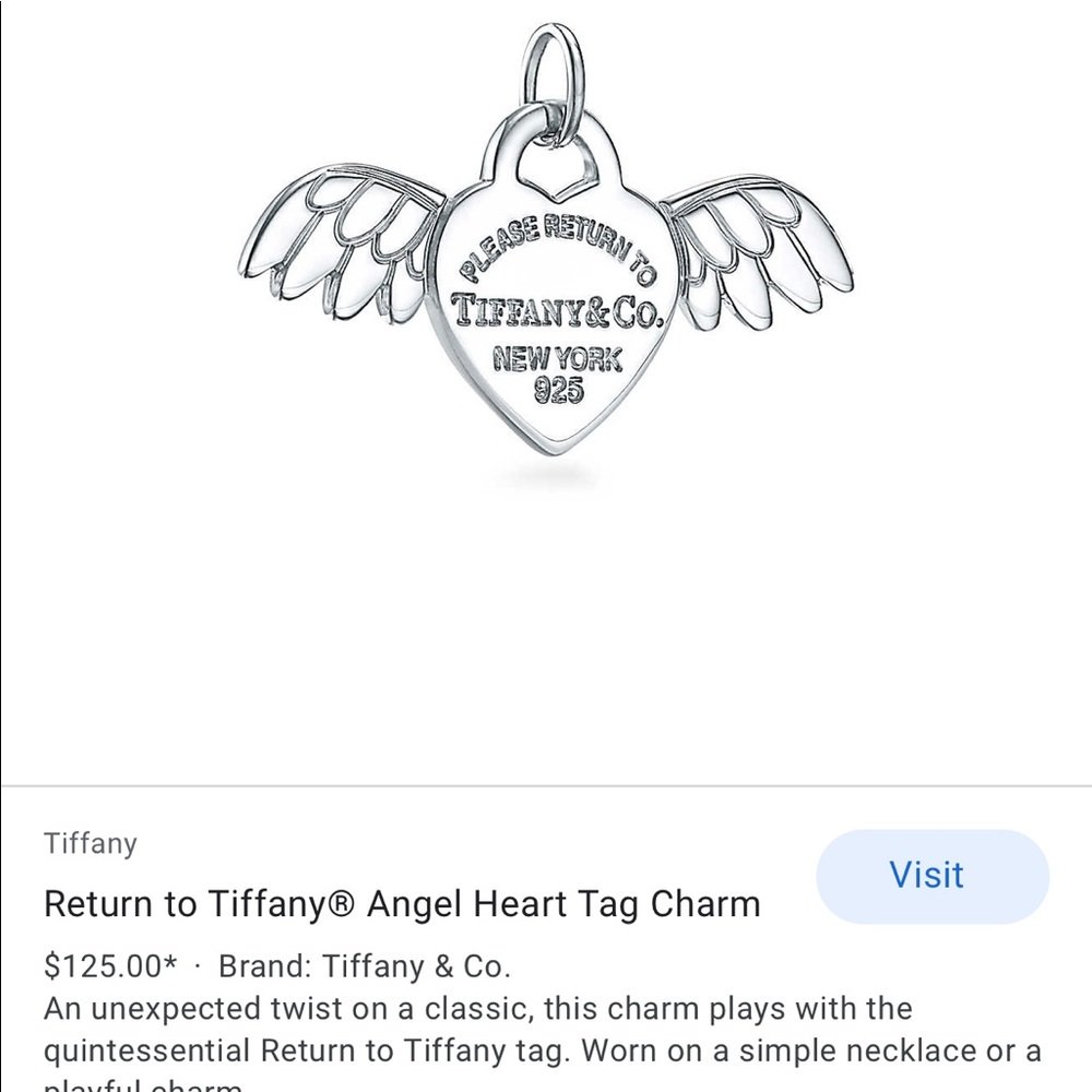 Return to Tiffany®
Angel Heart Tag Charm